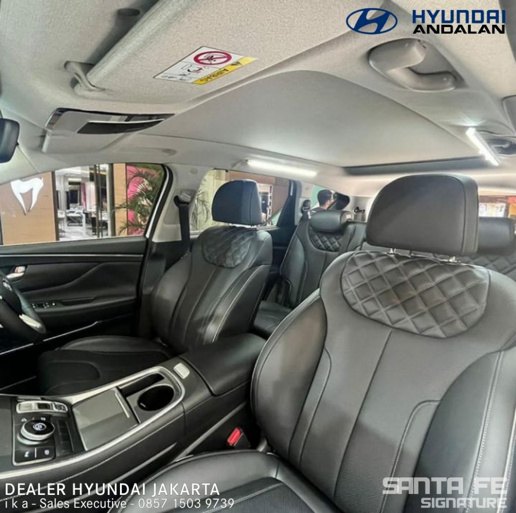 Interior Hyundai Santa Fe Signature Indonesia 2023 Black 3