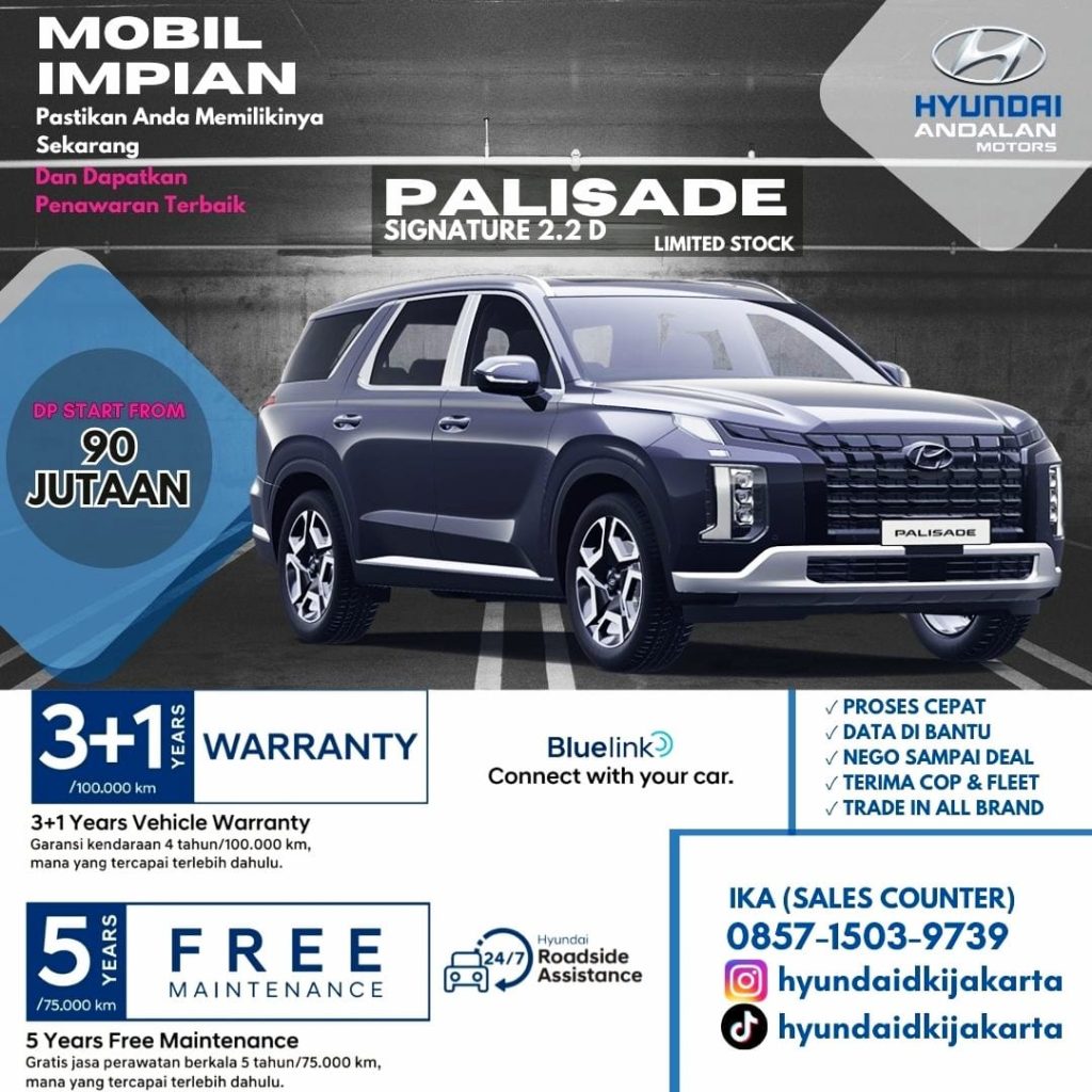 Hyundai Palisade Facelift 2024 Harga Promo Indonesia