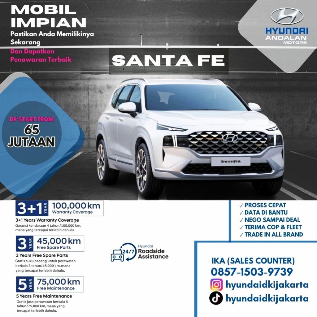 New Hyundai Santa Fe 2023-2024 Harga Promo Indonesia