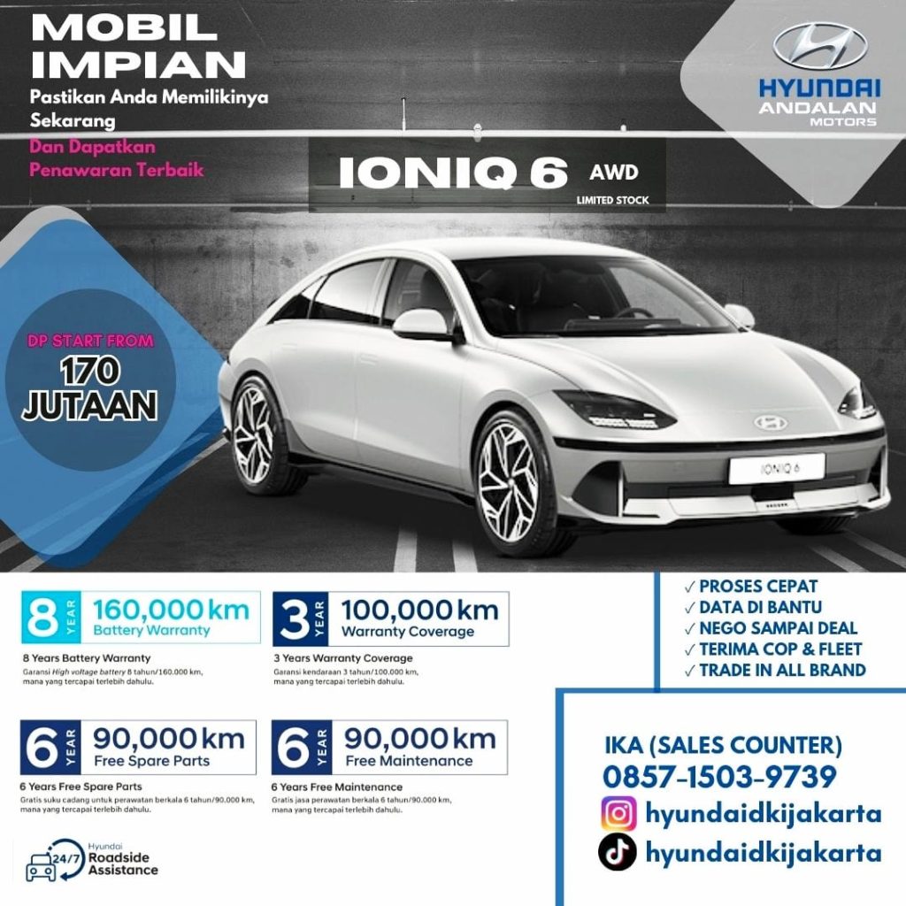 Hyundai Ioniq 6 2024 Indonesia harga Promo